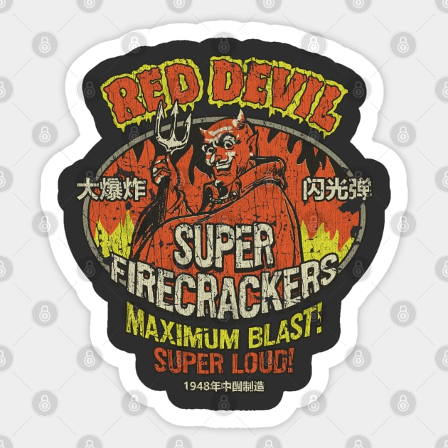 Red Devil Super Firecrackers 1948 Sticker by JCD666